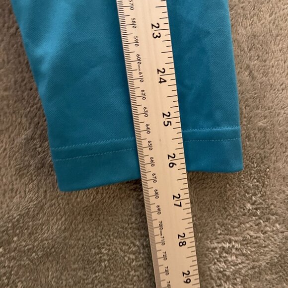 adidas Men Primegreen Colorblock Essentials UPF 1/4 Zip Pullover Stretch Blue L - Picture 10 of 13